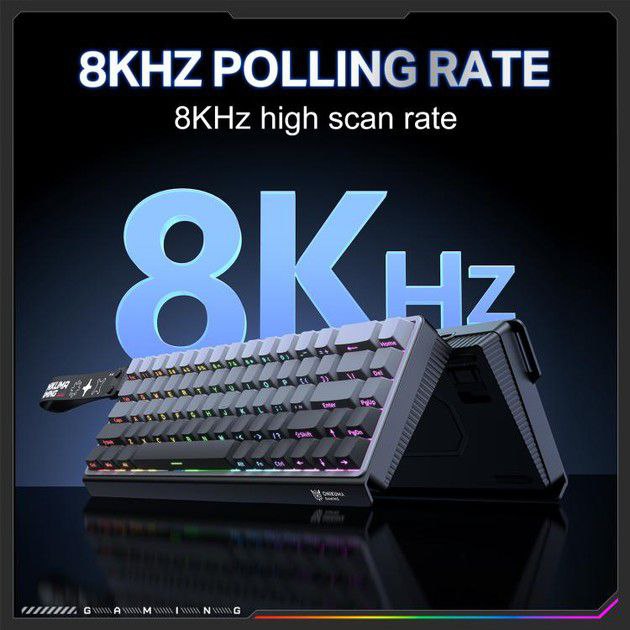 Клавіатура ONIKUMA G69 магнітна 65% RGB підсвітка 8К опитування — фото 5