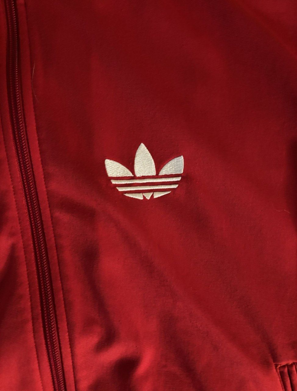 Adidas zip-hoodie red — фото 2