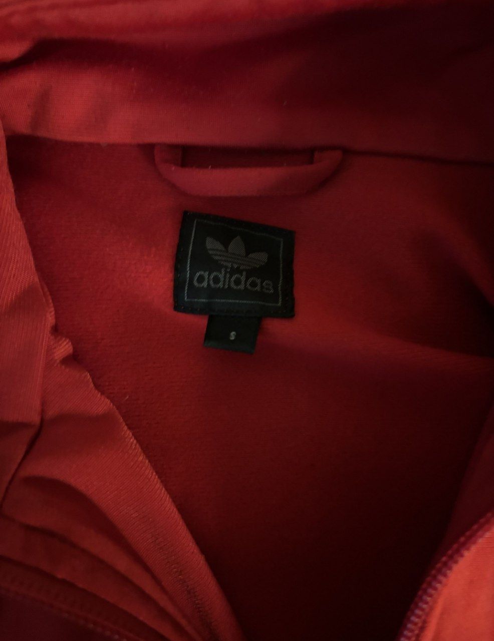 Adidas zip-hoodie red — фото 3
