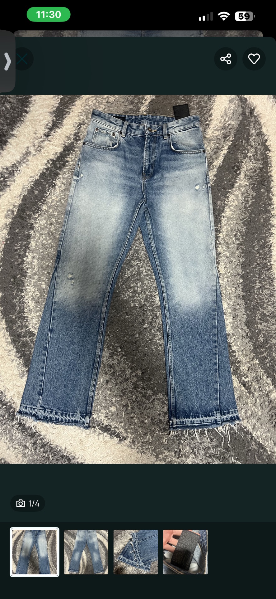 Zara flared jeans — фото 4