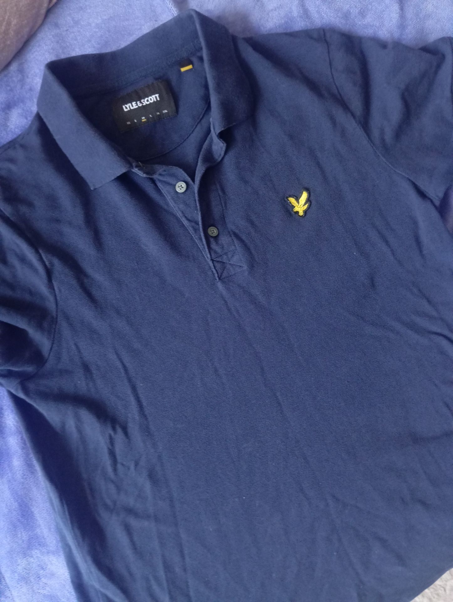 Синее поло Lyle & Scott — фото 2