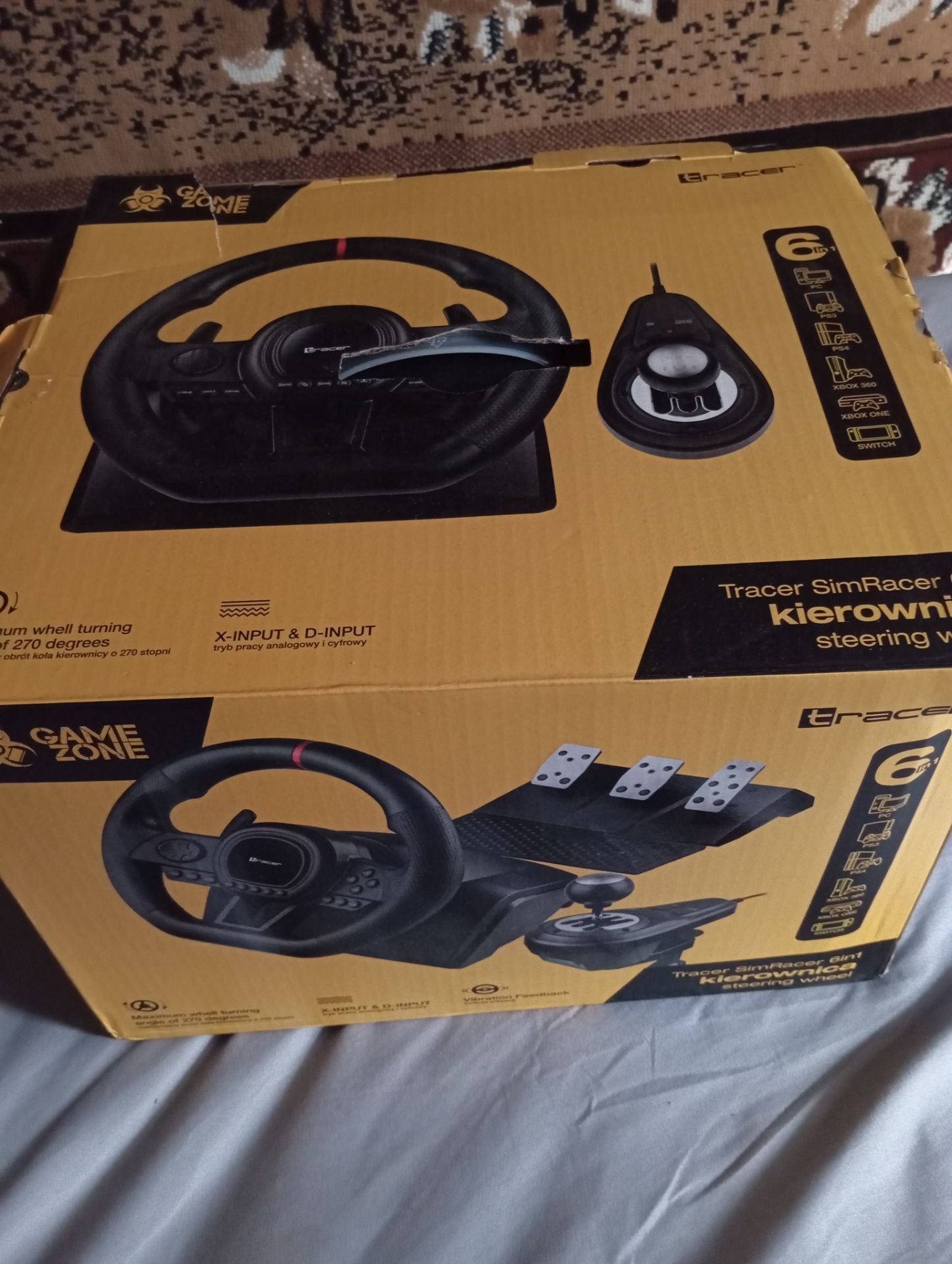 Игровой руль Tracer SimRacer 6in1 (270°) + педали и КПП — фото 2